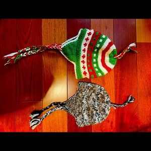 Kids boy Woollen hat and fleece line.